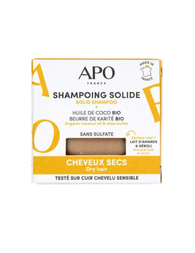 Shampoing solide Apo France Shampoing solide cheveux secs pas cher  BA eShop