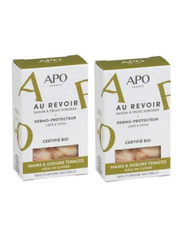 Savon solide Apo France Lot de 2 savons à froid surgras - Au revoir pas cher  BA eShop
