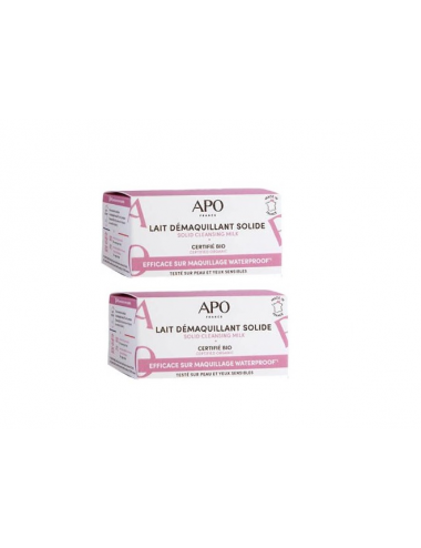 Démaquillant solide Apo France Lot de 2 laits démaquillants solides pas cher  BA eShop